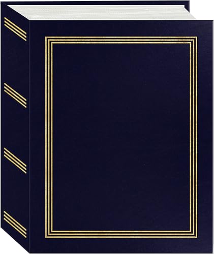 Pioneer Photo Albums Álbum de fotos A4-100 azul marino, 100 bolsillos de 4 x 6 pulgadas
