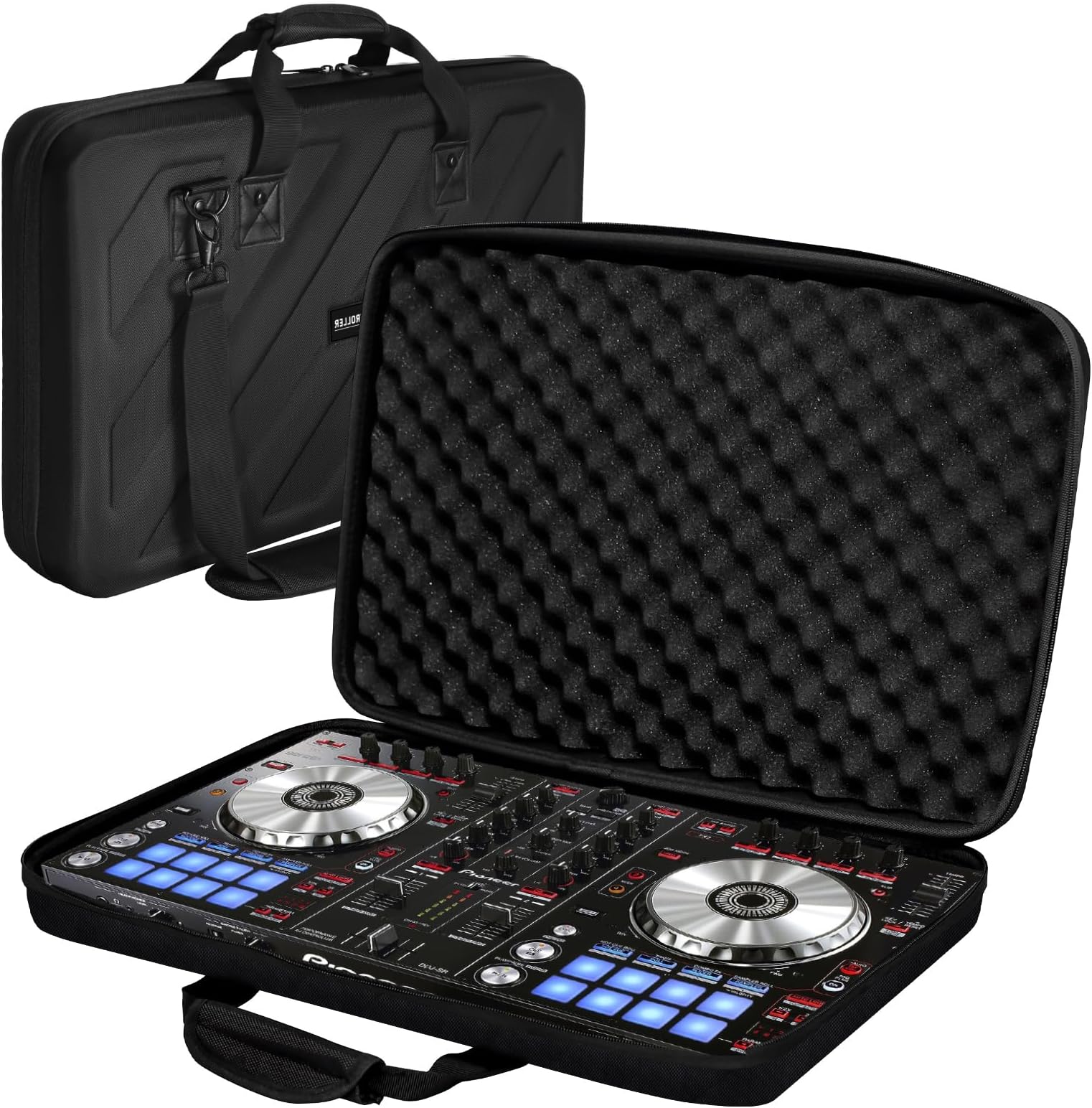 Hard Case Compatible with Pioneer DJ Controller DDJ-SR/SR2/REV1/Denon MC4000/Numark NVII/Mixtrack Pro3/Hercules Inpulse 500/NV Platinum Protective Carrying Storage Bag