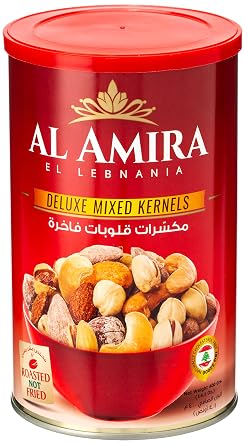 Al Amira Nuts - Deluxe Mixed Kernels Nuts, Roasted (16 oz)