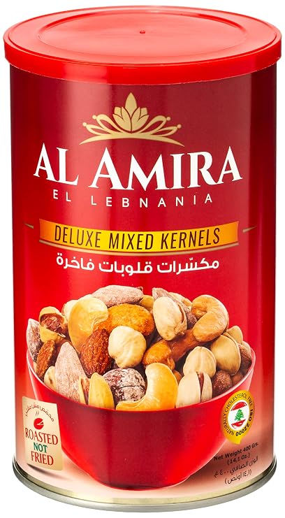 Al Amira Nuts - Deluxe Mixed Kernels Nuts, Roasted (16 oz)