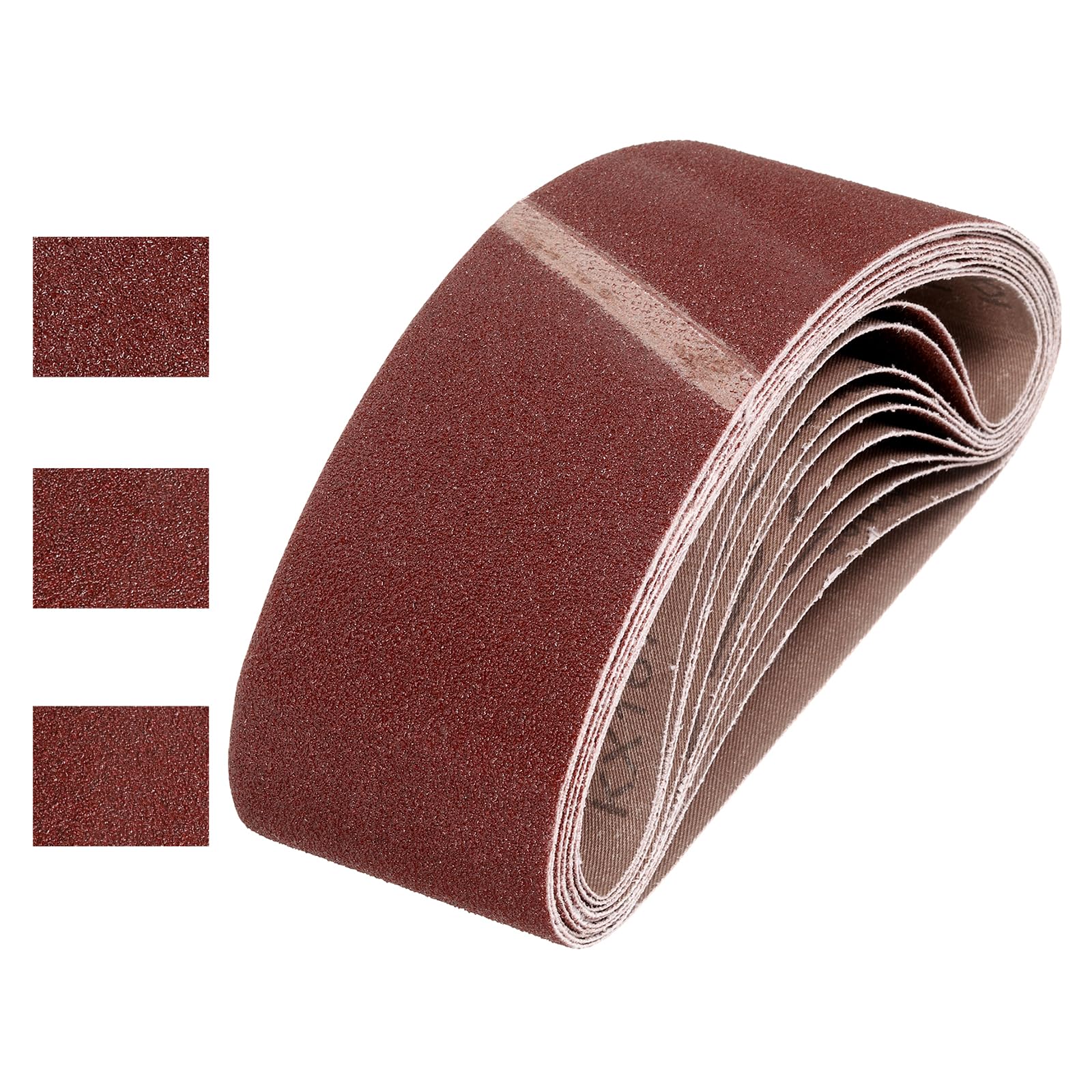 Bande abrasive 100x610 mm à grain mixte pour un décapage puissant du bois et polissage métal