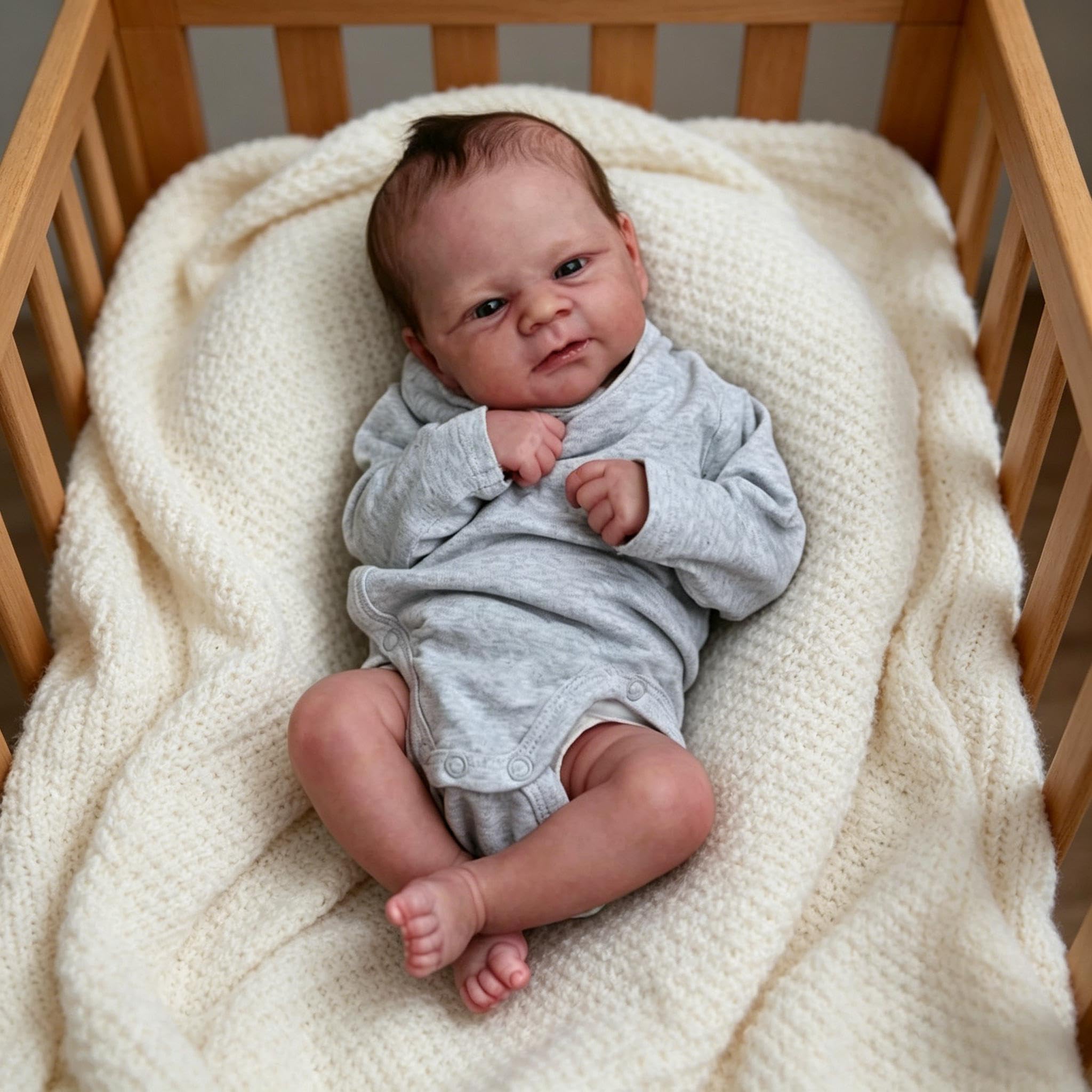 RXDOLL Realistyczne lalki Reborn Baby Dolls winylowe na całe ciało, dla dziewczynki, realistyczne lalki dla noworodków, na całe ciało, silikonowa, wodoodporna zabawka z zestawami do karmienia dla