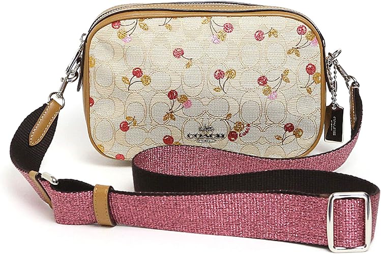 Amazon コーチ F30610 Svabt バッグ Coach 斜め掛け ショルダーバッグ レディース アウトレット シグネチャー チェリー プリント さくらんぼ柄 並行輸入品 Coach コーチ 斜めかけバッグ