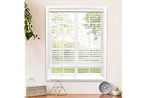 CHICOLOGY Mini Blinds, 38" Gloss White Window Blinds Horizontal Aluminum Venetian Blinds...