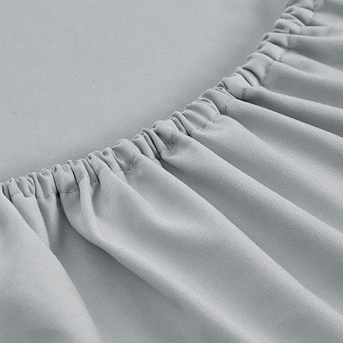 Miniatura 9 de Sábanas bajeras de tamaño individual, paquete de 6 unidades, bolsillo profundo, sábanas inferiores de microfibra suave para el hogar, salones,