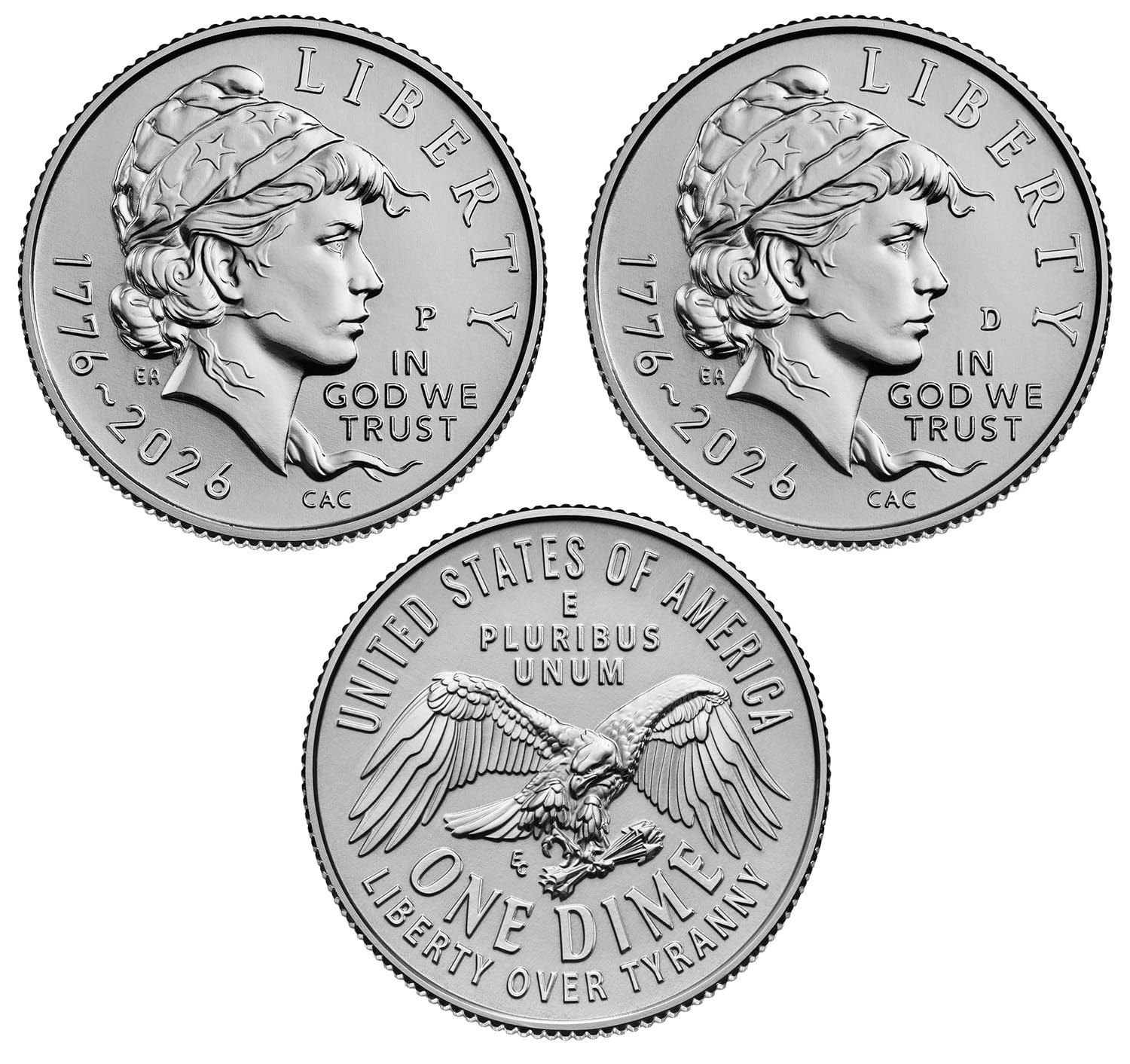 2026 P & D Dimes Liberty Semiquincentennial US Mint Uncirculated