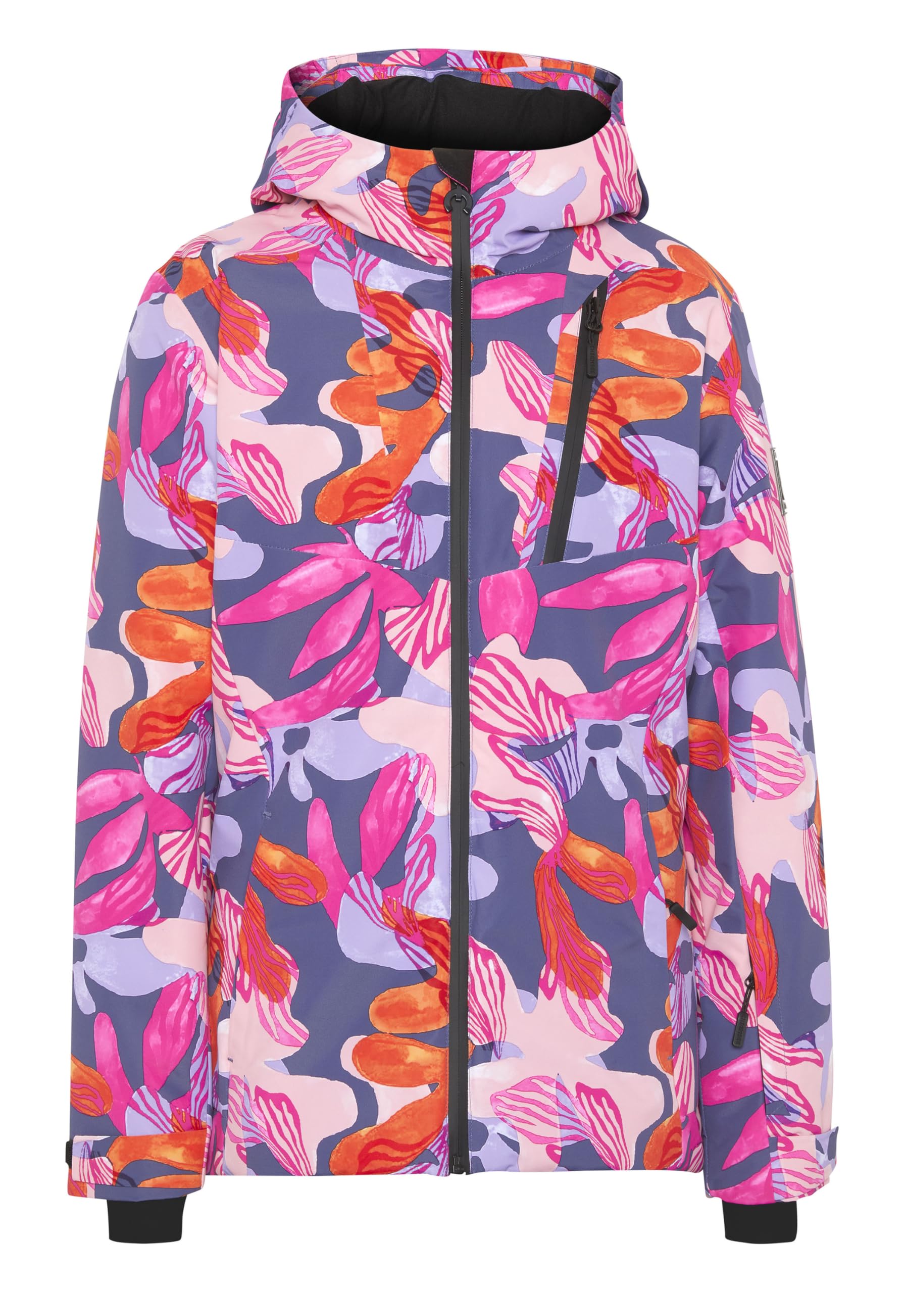 CHIEMSEE Mädchen-Skijacke + Allover-Print violett, 170 cm