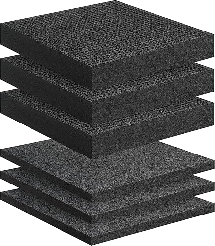 Miniatura 8 de Inserto de espuma Pick Apart  3 piezas y almohadillas  3 piezas de inserción precubada de platillo precortado hoja de cubo con parte inferior para