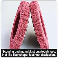 Vista 5 de 5 piezas disco de aleta de fibra de nailon de 4.5" x 7/8" pulgadas, rueda de pulido de almohadilla abrasiva para amoladora angular, herramientas