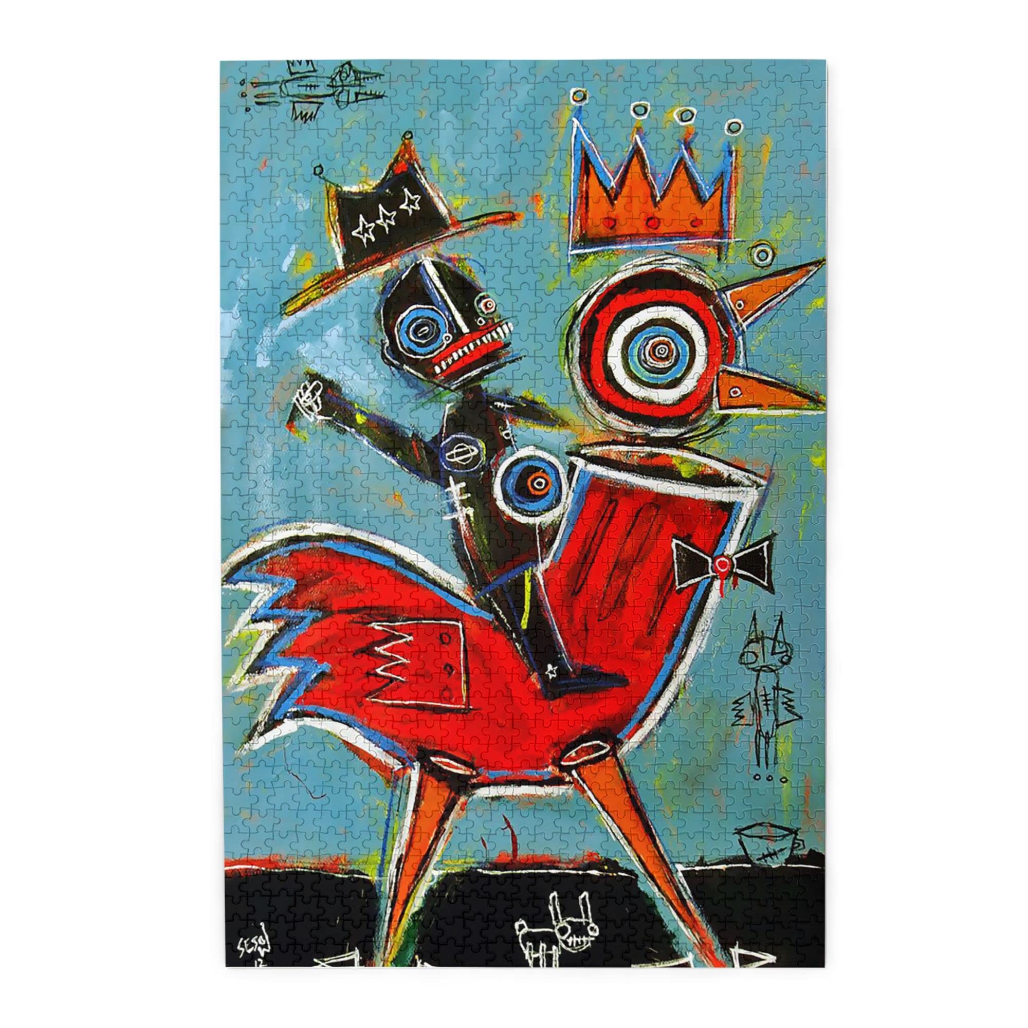 値下げ Basquiat 1000ピースパズル　バスキア Amazon | ミシェル バスキア ジグソーパズル 1000ピース パズル 木製