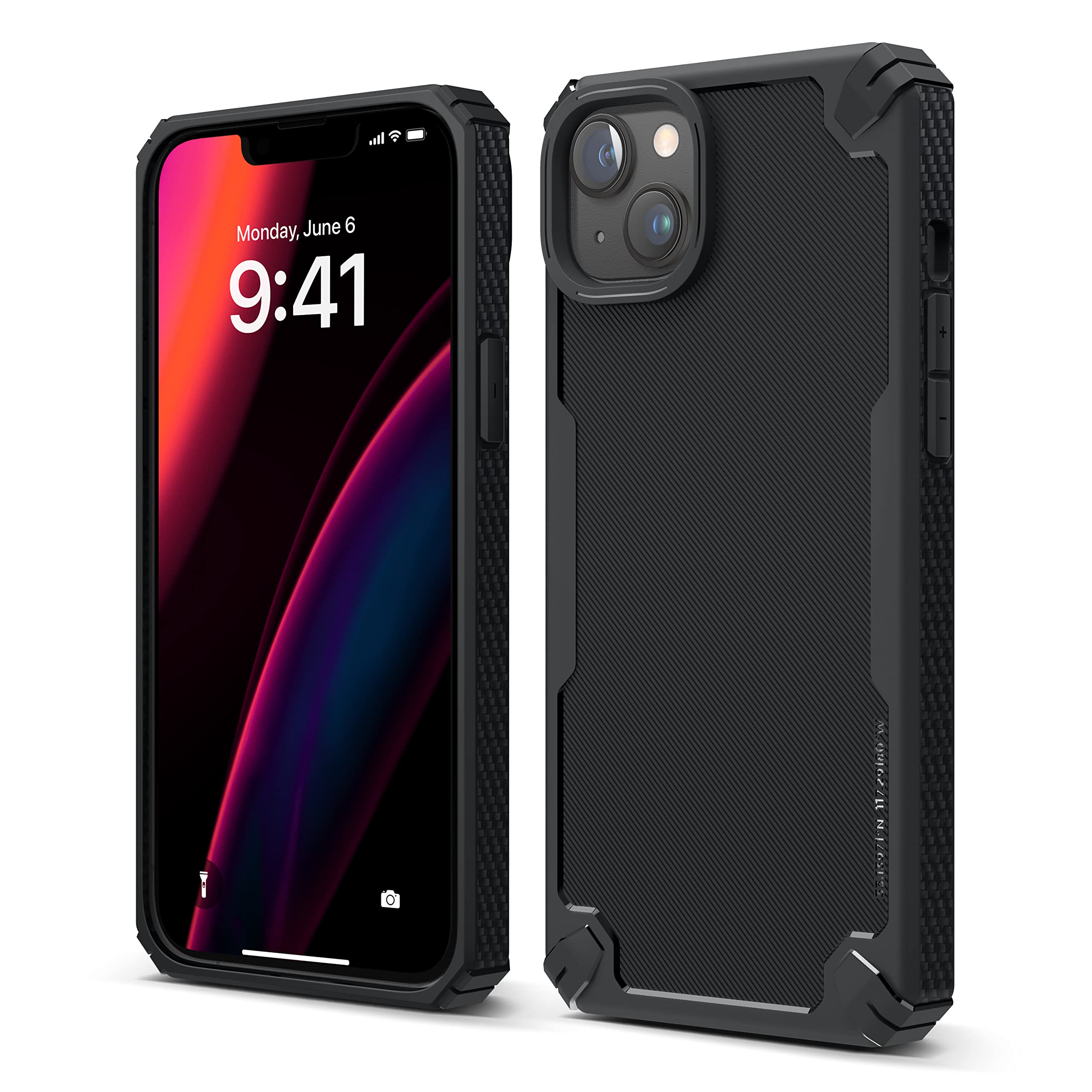 elago TPU Armor Compatible With Iphone 14 Plus Case 6.7 Inch-Us Military Grade Drop Protection,Heavy-Duty Protective Case,Carbon Fiber Texture,Tough Rugged Design,Shockproof Bumper Cover (Black) (B0B6NDG7N6) Amazon Price History, Amazon Price Tracker