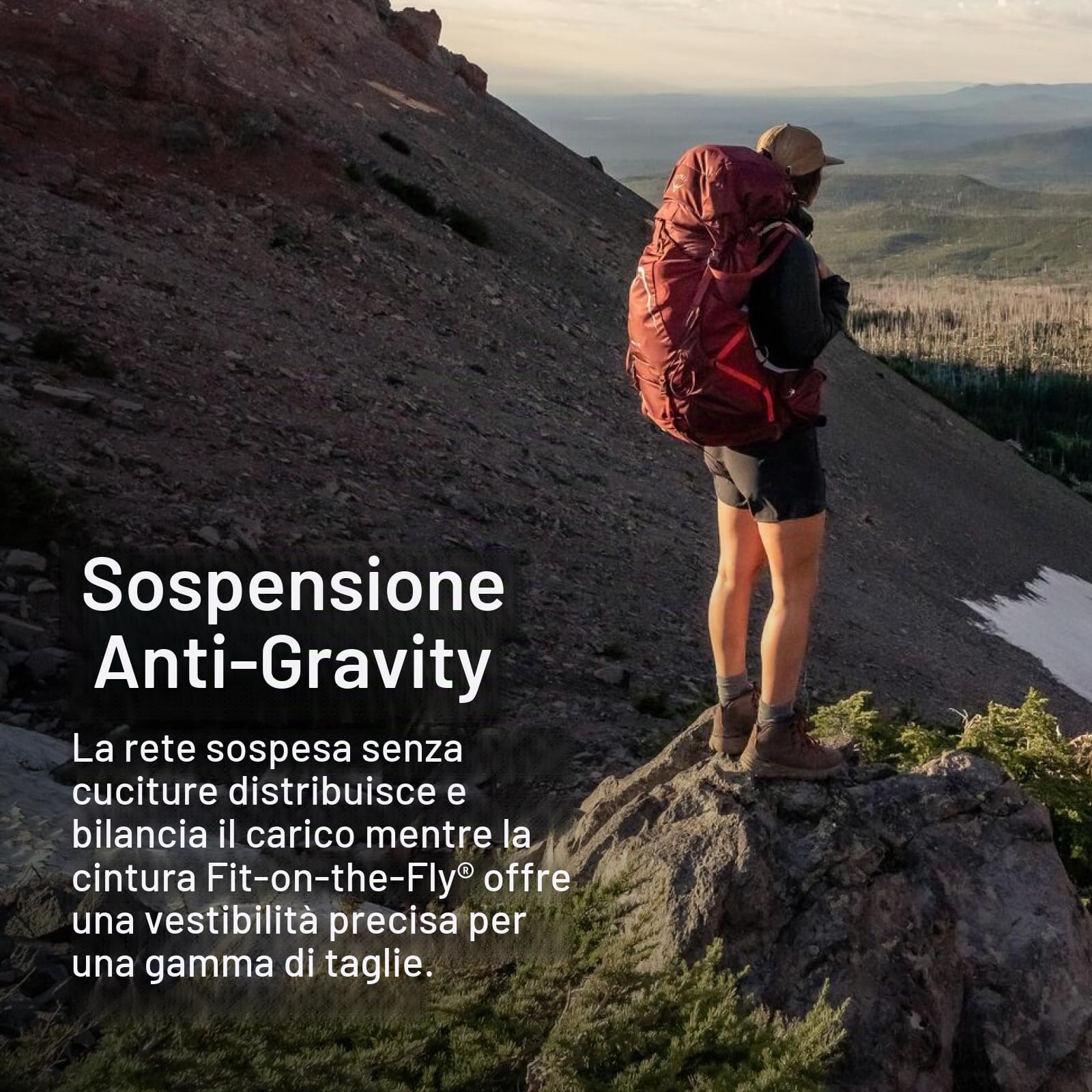 Osprey Aura AG LT Zaino da trekking donna, 50L Medium/Large, Purple