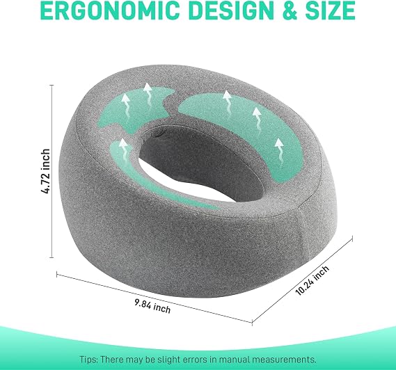 Face Down Pillow Massage Headrest for Bed, Face Pillow for Stomach Sleeping, Face Cradle, Massage/BBL Pillow After Surgery Post Eye Surgery Recovery
