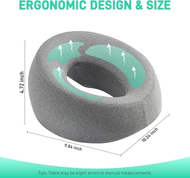 Face Down Pillow Massage Headrest for Bed, Face Pillow for Stomach Sleeping, Face Cradle, Massage/BBL Pillow After Surgery Post Eye Surgery Recovery