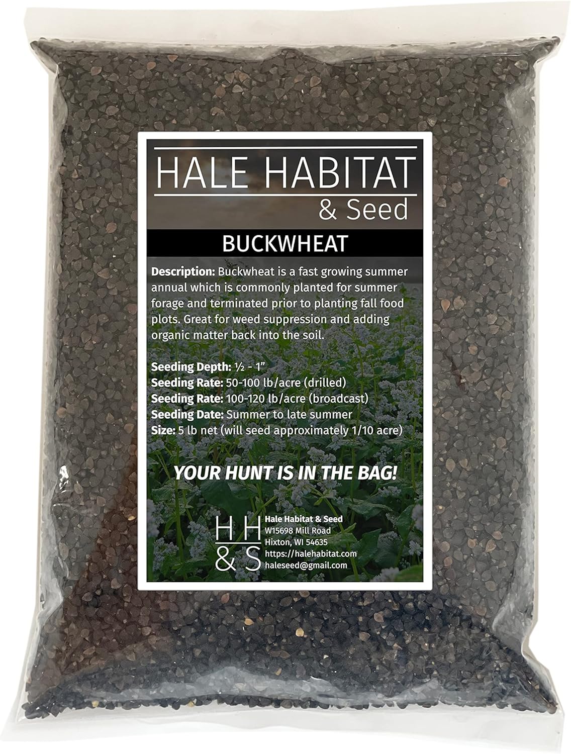 Hale Habitat & Seed Buckwheat Food Plot Seed, 5 lbs