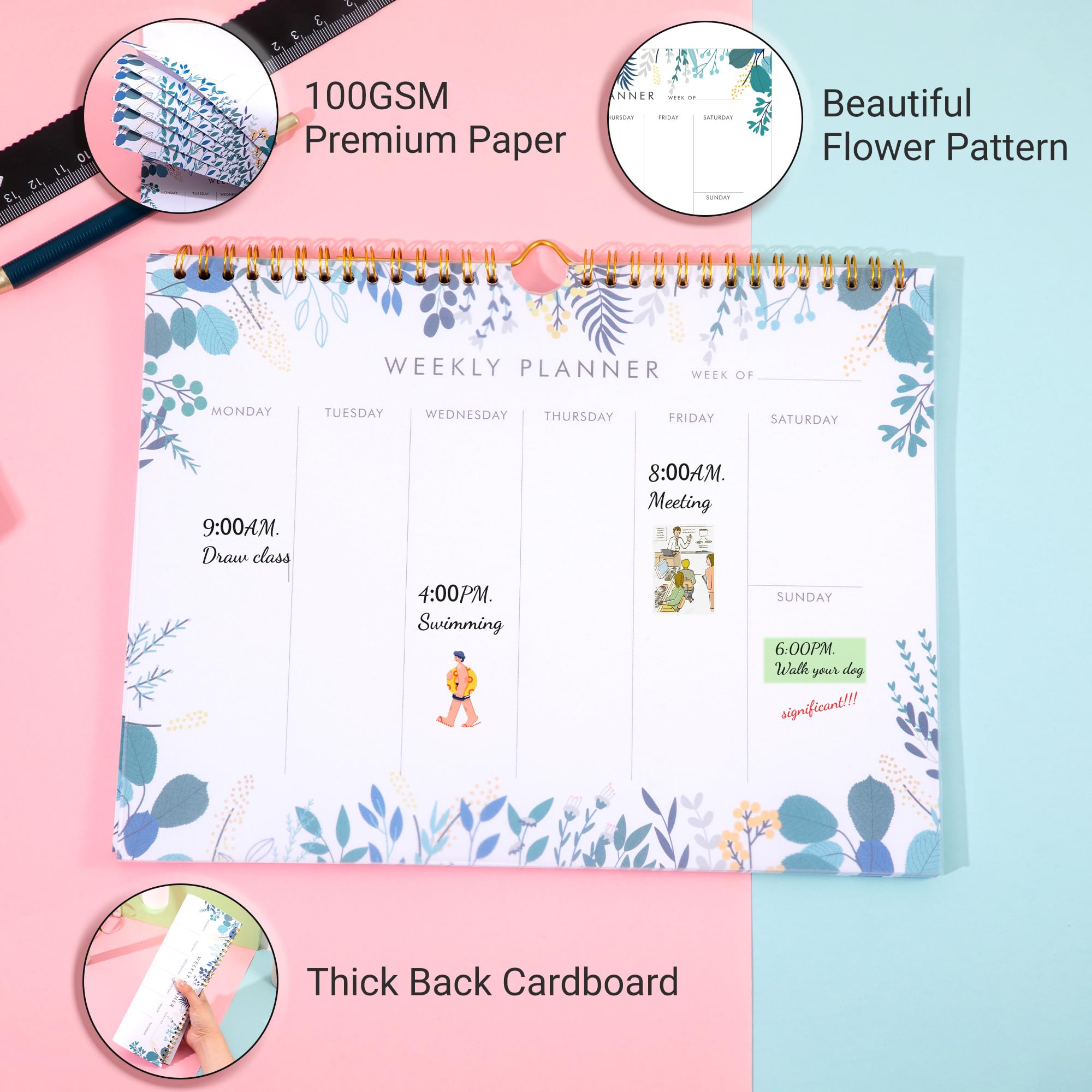 Snapklik.com : Yoment Weekly Planner Notepad 85x11 Weekly To Do List ...