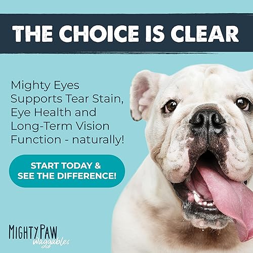 Miniatura 7 de Mighty Paw Waggables Eyes (fabricado en Estados Unidos)  Masticables para manchas de lágrimas para perros. Suplementos de apoyo para la visión y las