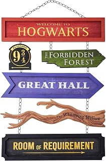 Spirit Halloween Harry Potter Welcome to Hogwarts Direction Sign | Officially Licensed