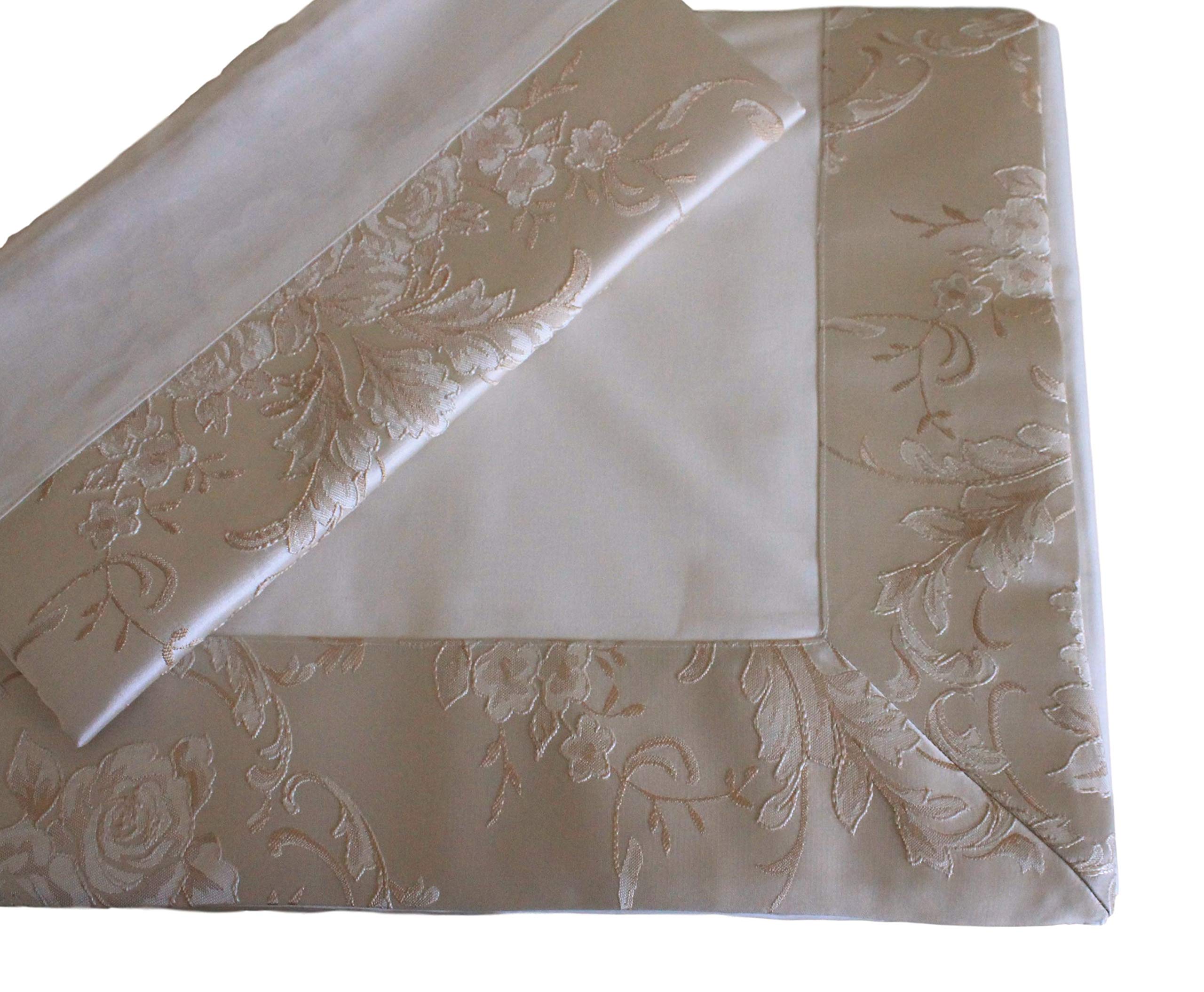 Ricami Fiorentini Baldi Copri-Bimby In Cotone Ricamato – Elegante Copertura Antipolvere Lavabile Per Bimby, Fatto A Mano In Toscana (Beige)