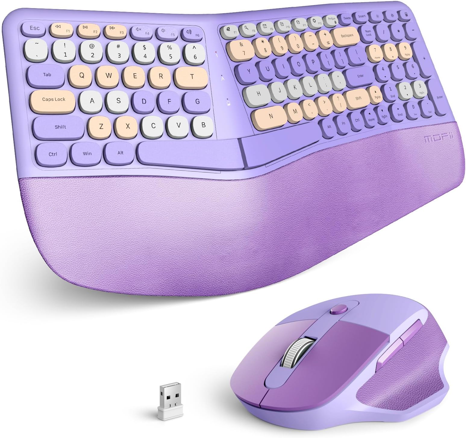 Amazon.com: MOFII Wireless Ergonomic Keyboard and Mouse Combo ...
