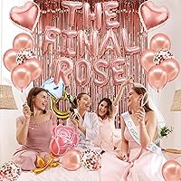 Vista 7 de Suministros de decoración para despedida de soltera, decoración de despedida de soltera, globos de novia de oro rosa, decoraciones de despedida