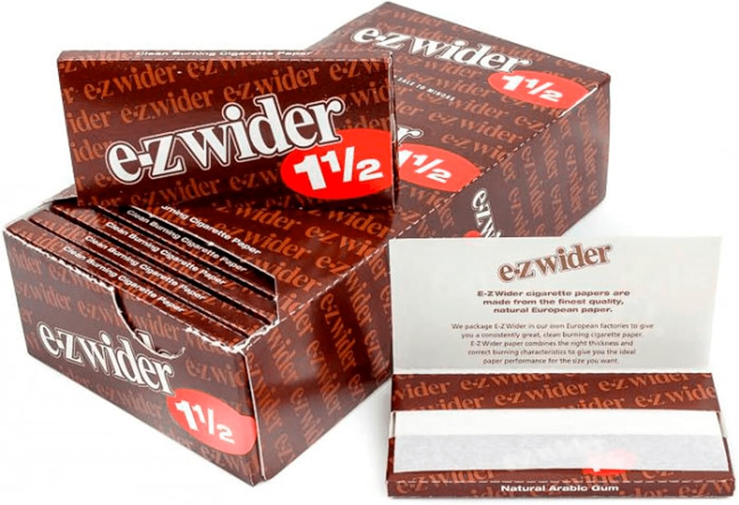 E-Z Wider - 1 1/2" Rolling Papers - Retail Box of 24 Booklets with 24 Papers per Booklet