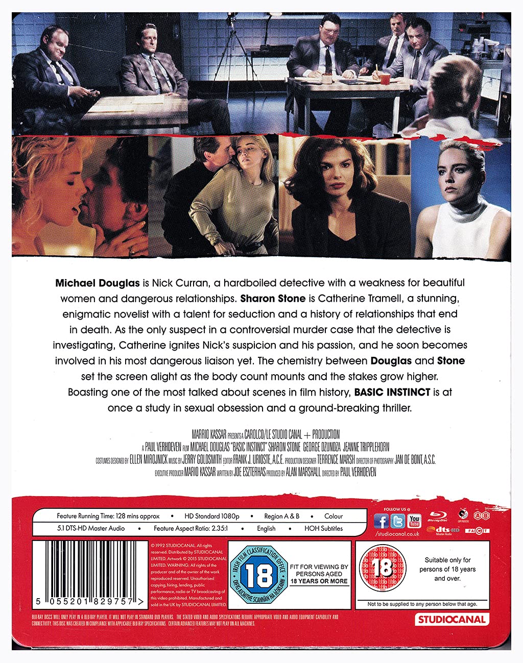 STEELBOOK BASIC INSTINCT EDITION LIMITEE