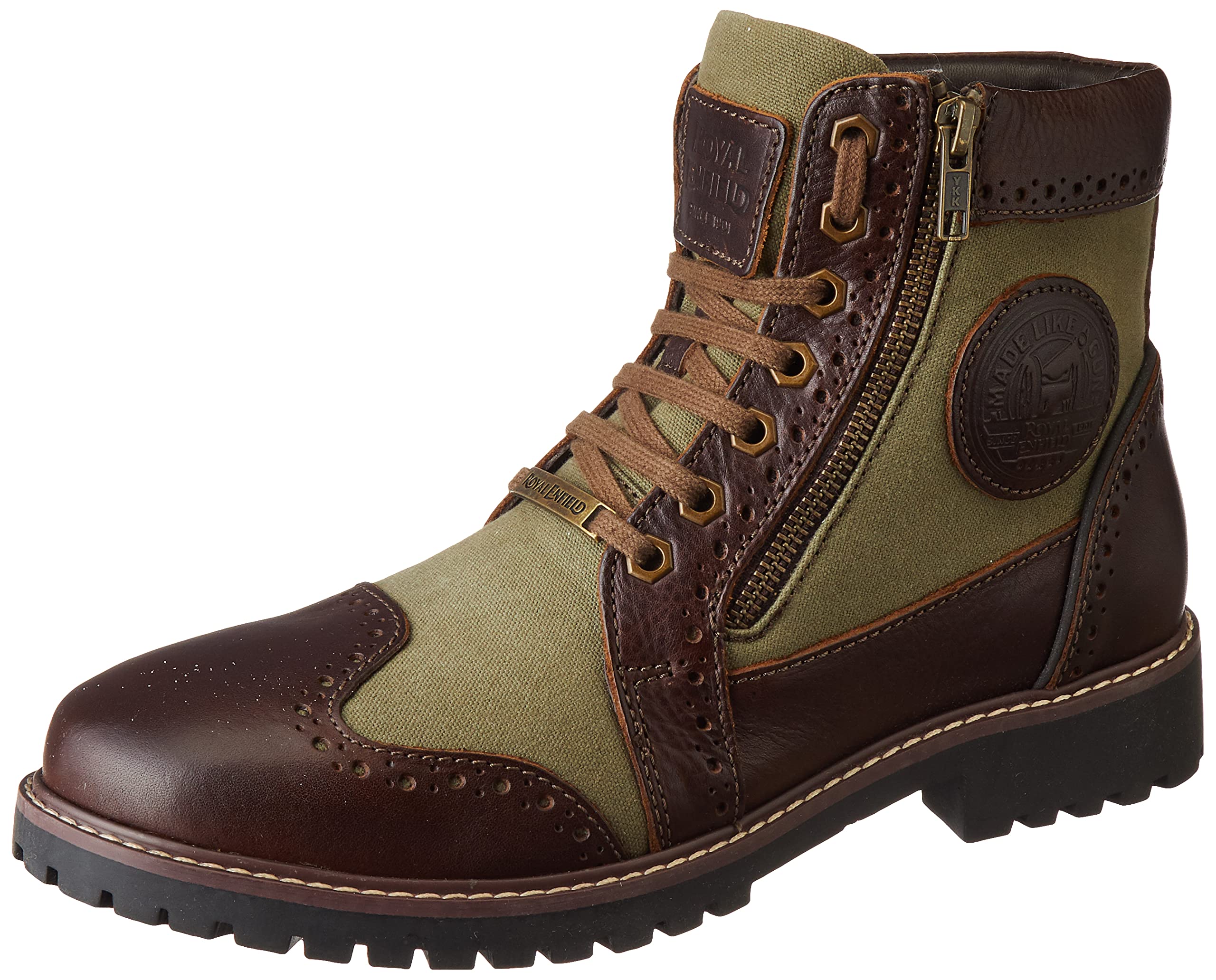 Royal Enfield Military Vibe Mid Olive Shoes-UK 11 (RLCSOA220244) (B0BQYJ35WJ) Amazon Price History, Amazon Price Tracker
