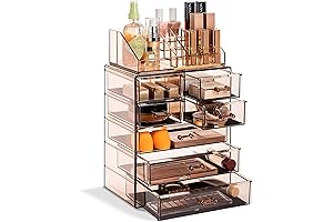 Sorbus Clear Cosmetics Makeup Organizer - Case & Display for Vanity, Bathroom, Countertop