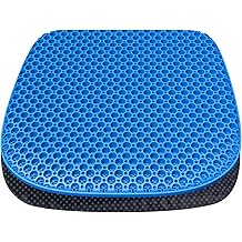 Large Gel Seat Cushion for Long Sitting with Non-Slip Cover,Soft &amp; Breathable,Seat Cushion for Chair,Car,Office,Desk Chair,Wheelchair
