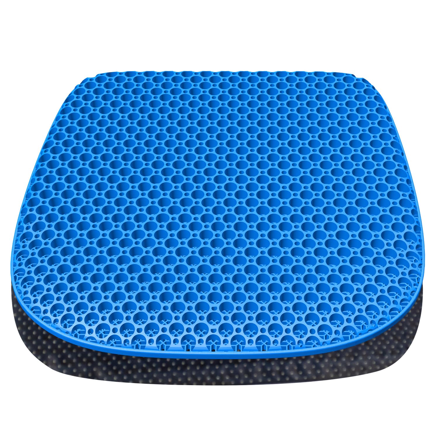 Coussin de Chaise Orthopédique Anti Escarres Gel Respirant 43.5 x 38.3 x 3 cm Housse Antidérapant