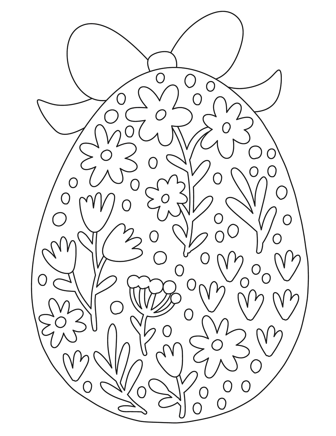 Sweet Easter Coloring Book (Happy Fox Books) Coloring Pad for Kids Ages 3-6 - Designs of Cute Chicks, Bunnies, and Easter Eggs with a Glittery, Soft-Touch Cover and Thick, Perforated Pages image 5