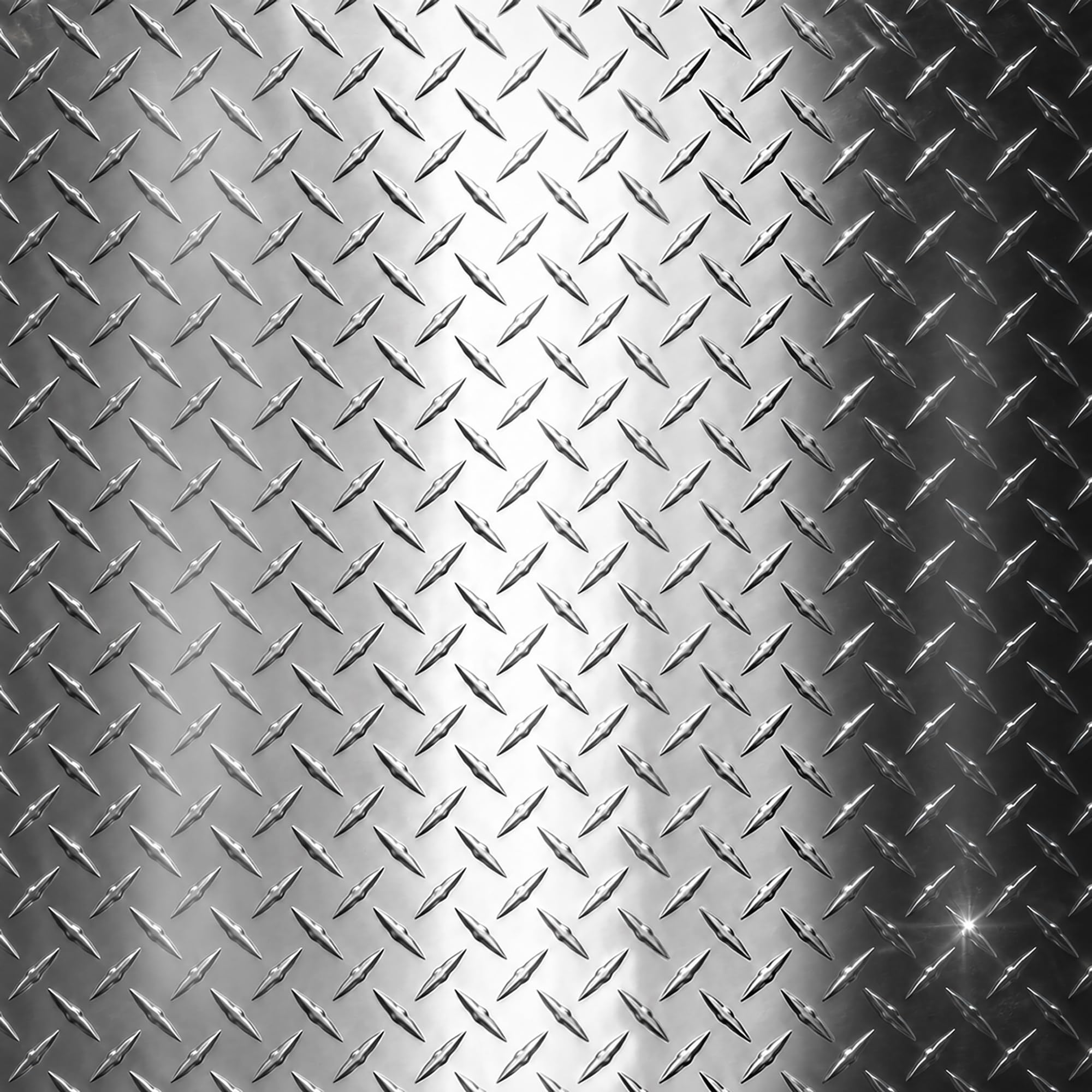 4in. x 120in. - Aluminum Diamond Plate Sheet Metal, Genuine Commercial Grade Anodized Tread Plate - Made in USA (Shiny)