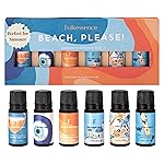 Folkulture Essential Oils for Home | Set of 6 (0.34 fl oz x 6) Beach Diffuser Oil for Relaxation | Coconut Essential Oil for Meditation | Aqua, Oud, Orange Zest Essential Oils for Women
