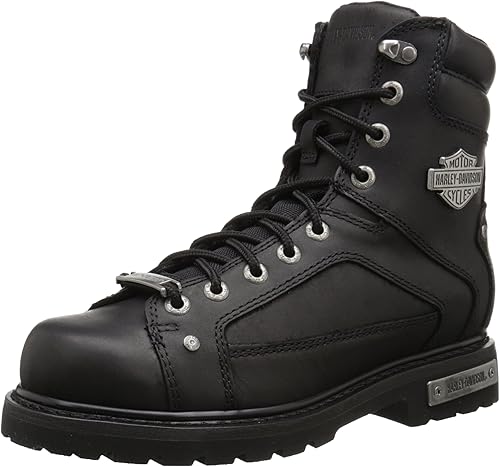 HARLEY-DAVIDSON FOOTWEAR Abercorn-M para hombre, Negro, D(M) US