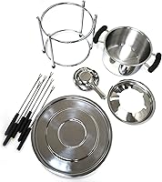 Vista 3 de Norpro Juego de fondue de acero inoxidable de 10 piezas