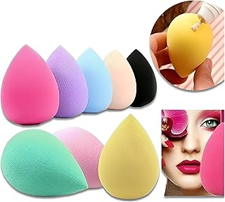 أداة وضع المكياج - قم بإحداث ثورة في تطبيق المكياج الخاص بك باستخدام إسفنجة وضع المكياج عالية الجودة هذه، وهي مناسبة لمختلف المنتجات، صغيرة الحجم وقابلة للحمل من أجل جمال سهل أثناء التنقل. (8 قطع)