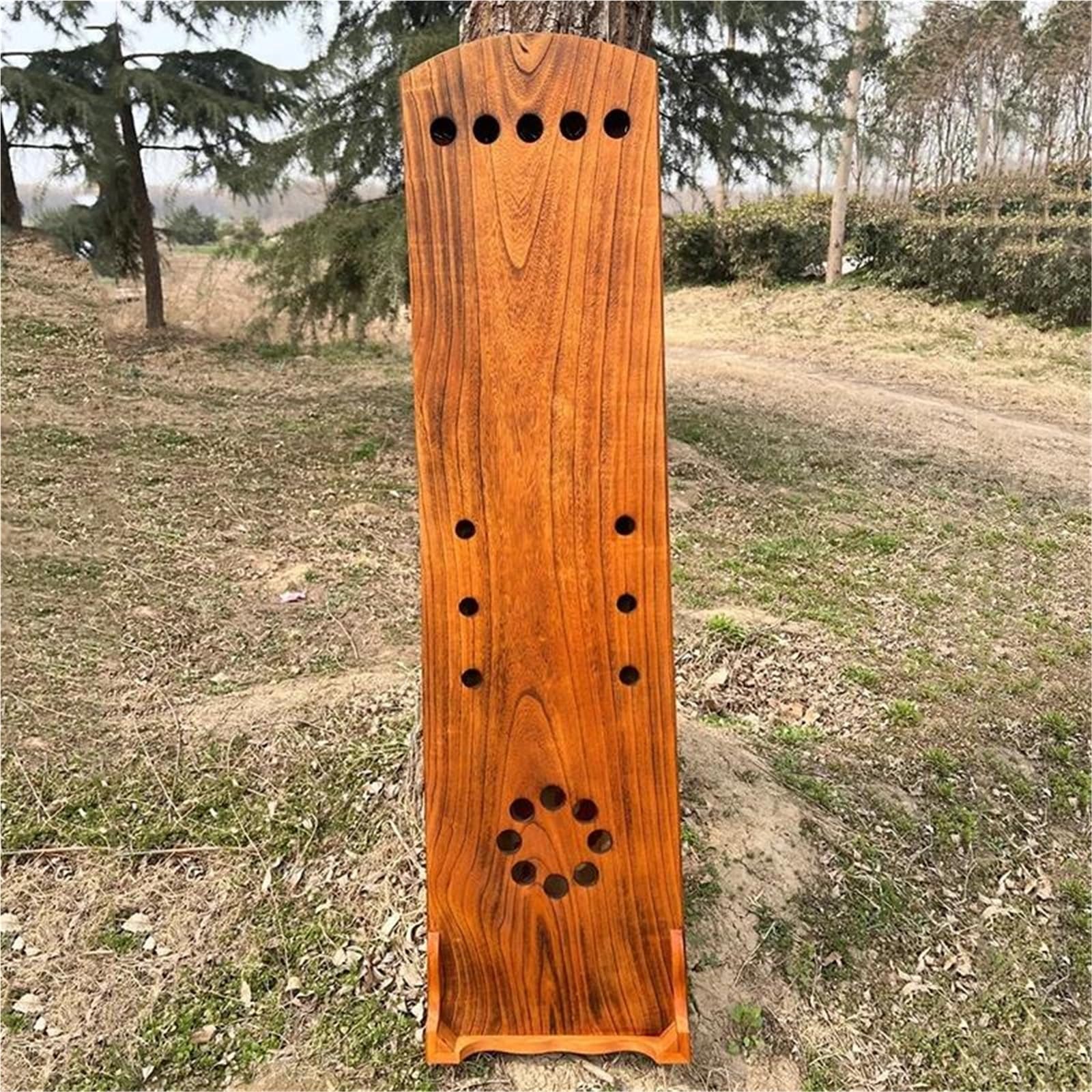Guqin Z Litego Drewna O Długości 163 Cm Dla Dorosłych Profesjonalny Instrument Smyczkowy Początkujących Ze Stojakiem Guqin (chińska Cytra)