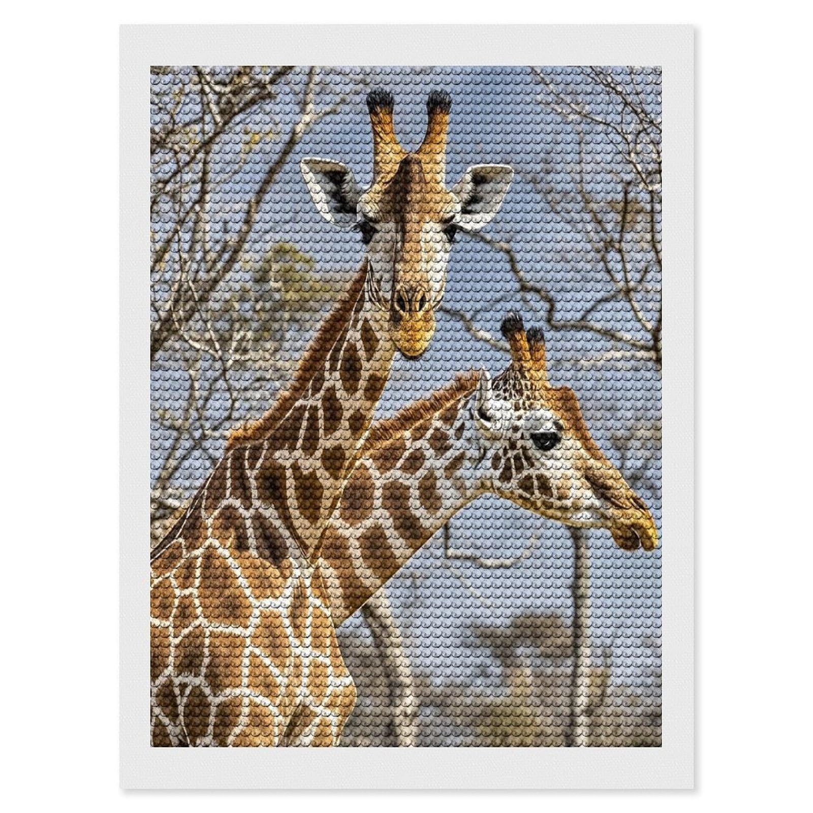 FekiLoot Giraffe Diamond Painting Kits for Adults Round Paint with Diamonds Pictures Gem Art Painting Kits Personalized Diamond Art Full Drill for Beginners Home Wall Decor