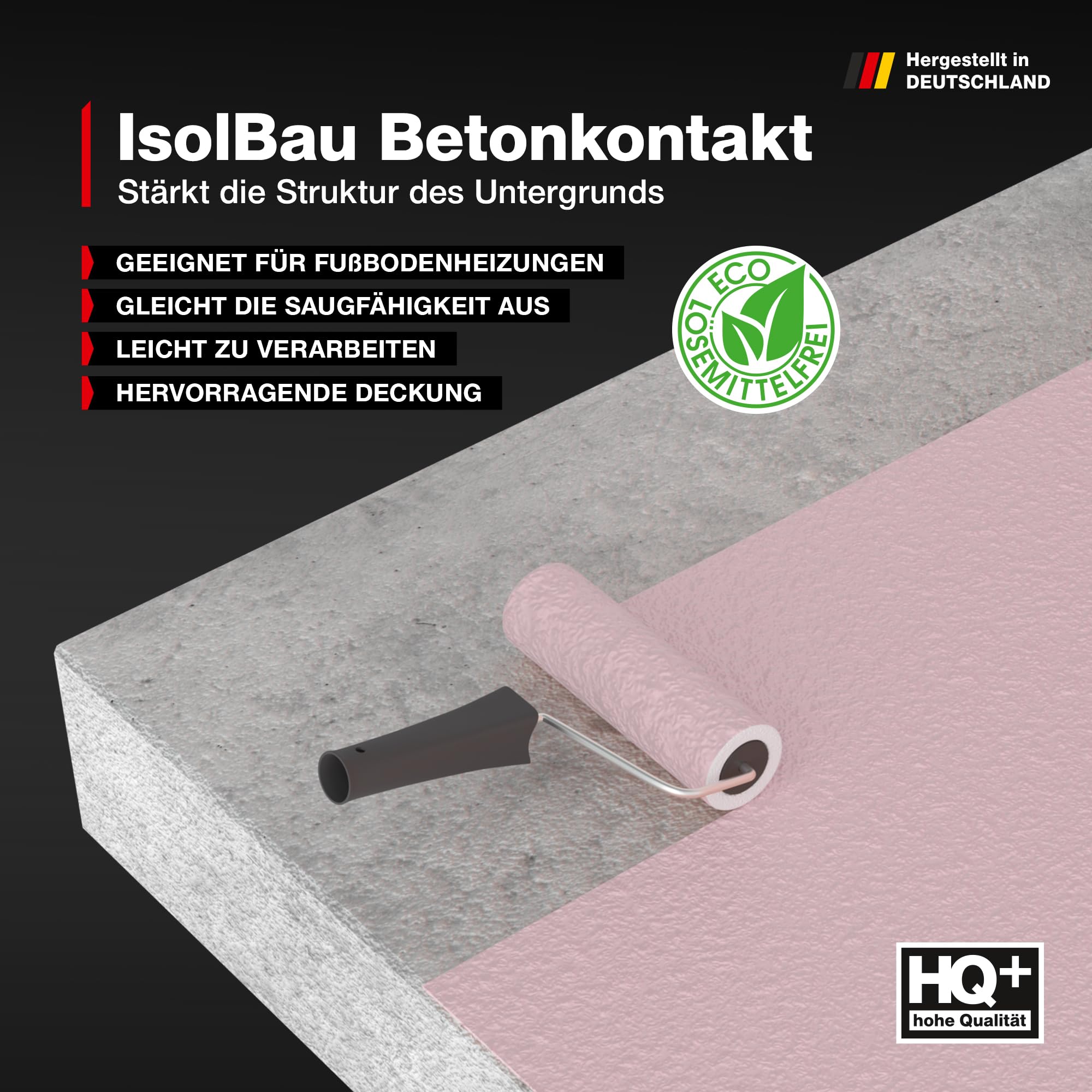 Isolbau Contact béton – 15 kg de base en béton pour apprêt de surfaces lisses en béton et béton armé