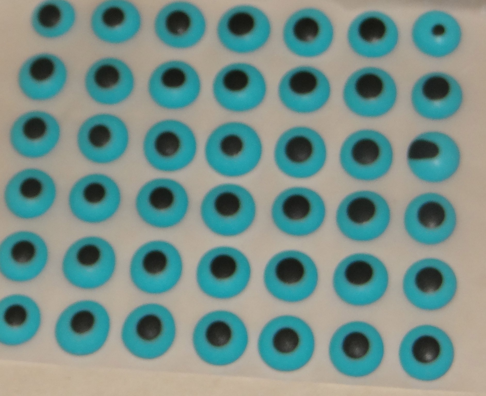 Edible Icing Royal Eyes Cake Candy Cookie Decorations 7/16" 84 count (Blue)