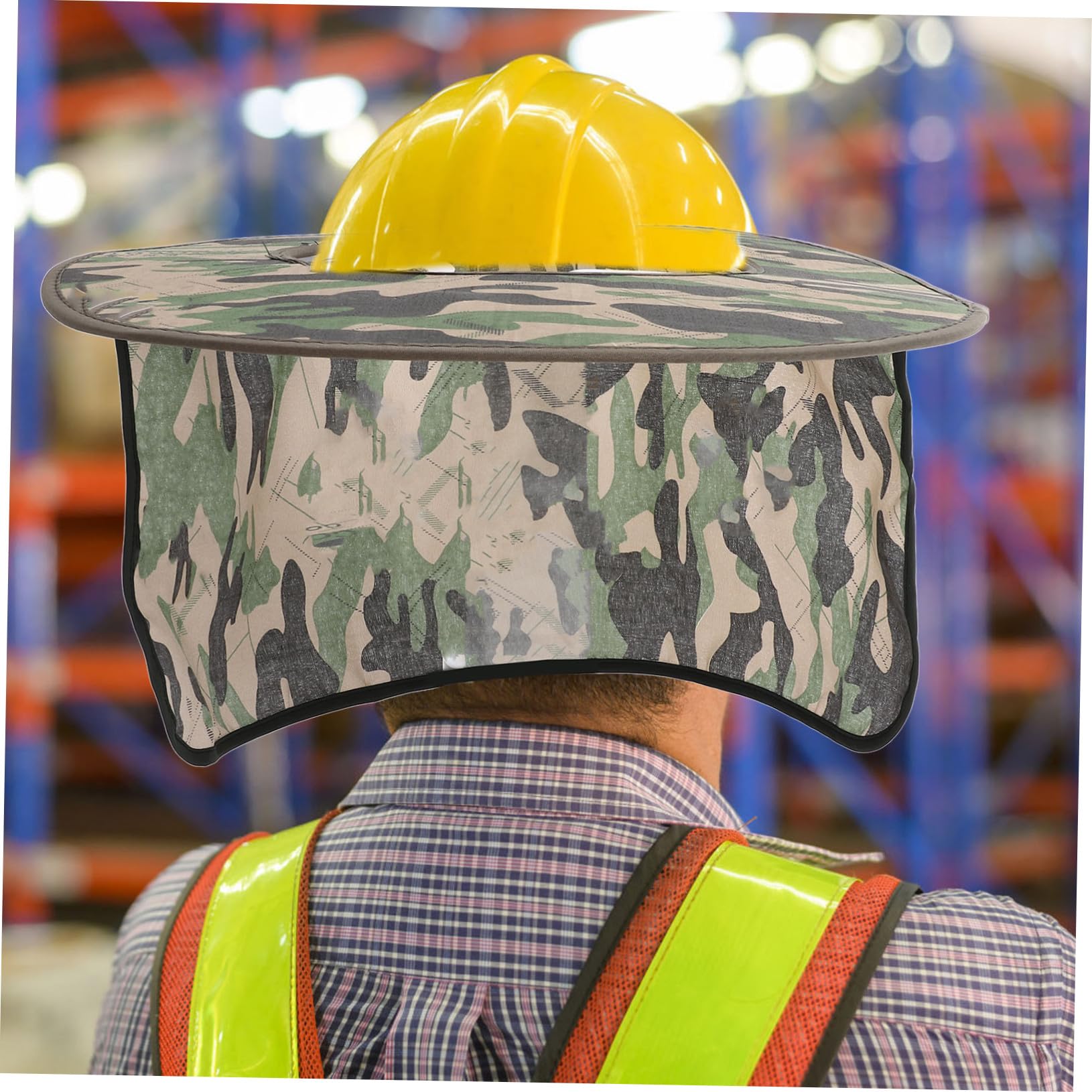 GALPADA Sombrero de Seguridad con Solar para Casco de Construcción Protección UV Accesorio Transpirable y Reflectante para Actividades y Construcción