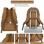Lohol Sac de jour imperméable avec des poches de Mulitiple pour le Travel Outdoor College, 15.6 sac à dos pour ordinateur portable inch pour hommes et femmes