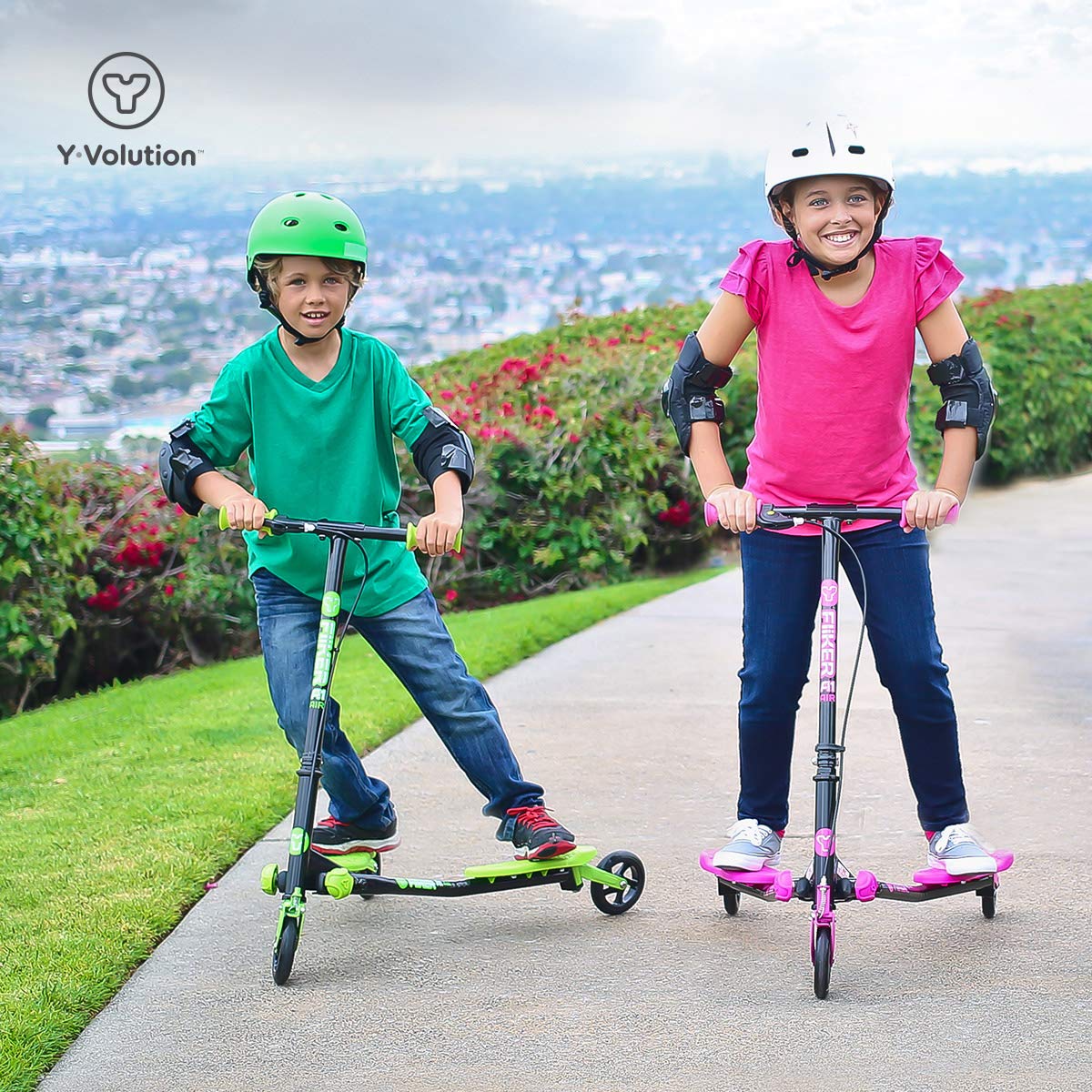 Yvolution Y Fliker Air A1 Push Swing Scooter Winged Speeder Tri