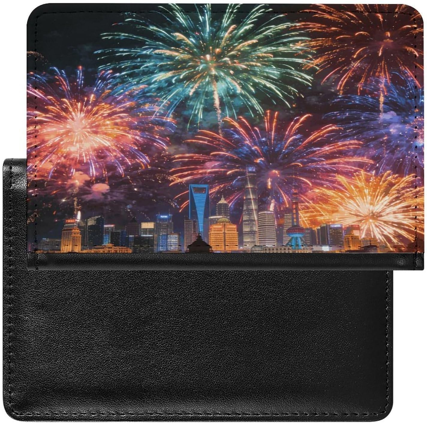 Colored Fireworks Passport Holder for Travel