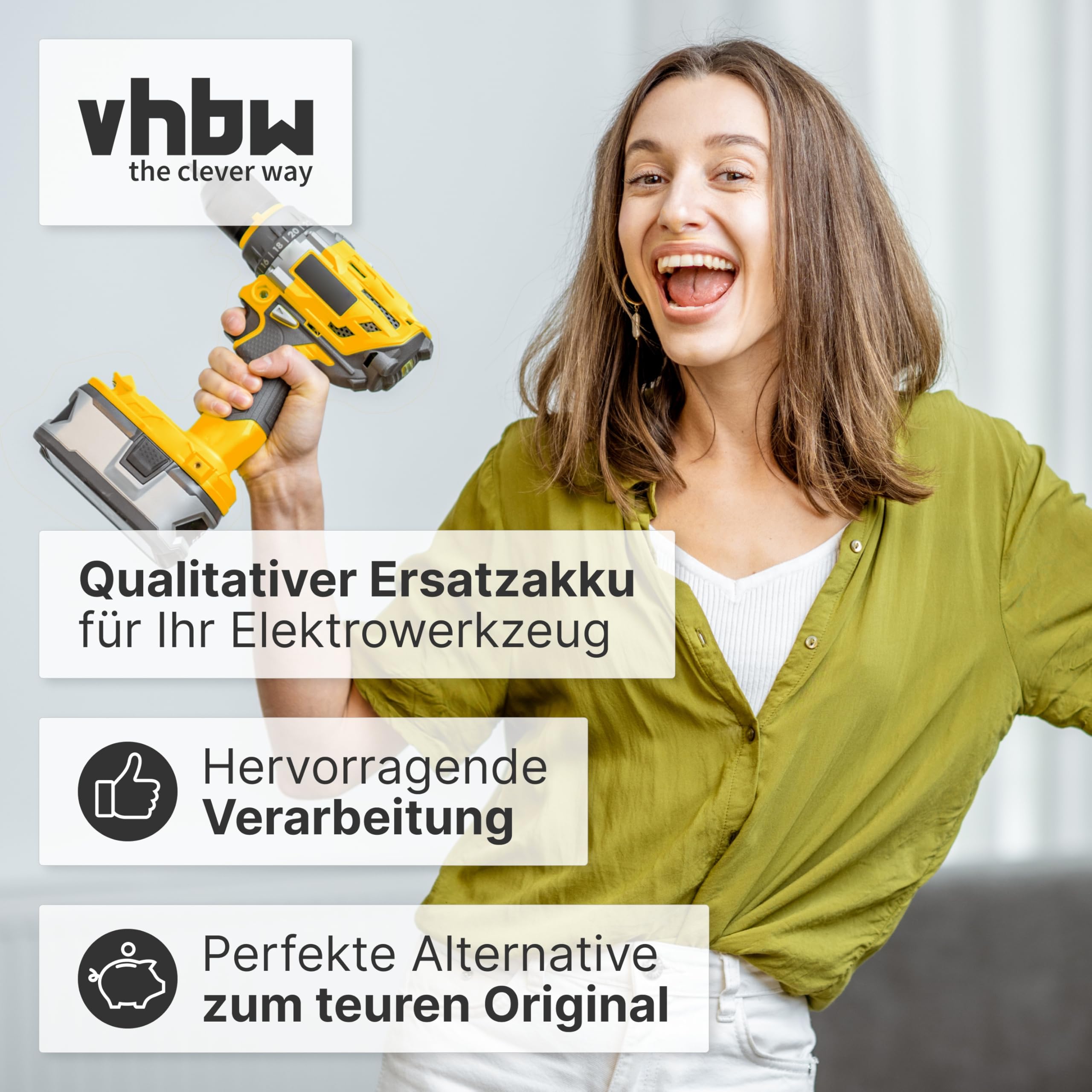 vhbw Akku Ersatz für Würth 0702300924