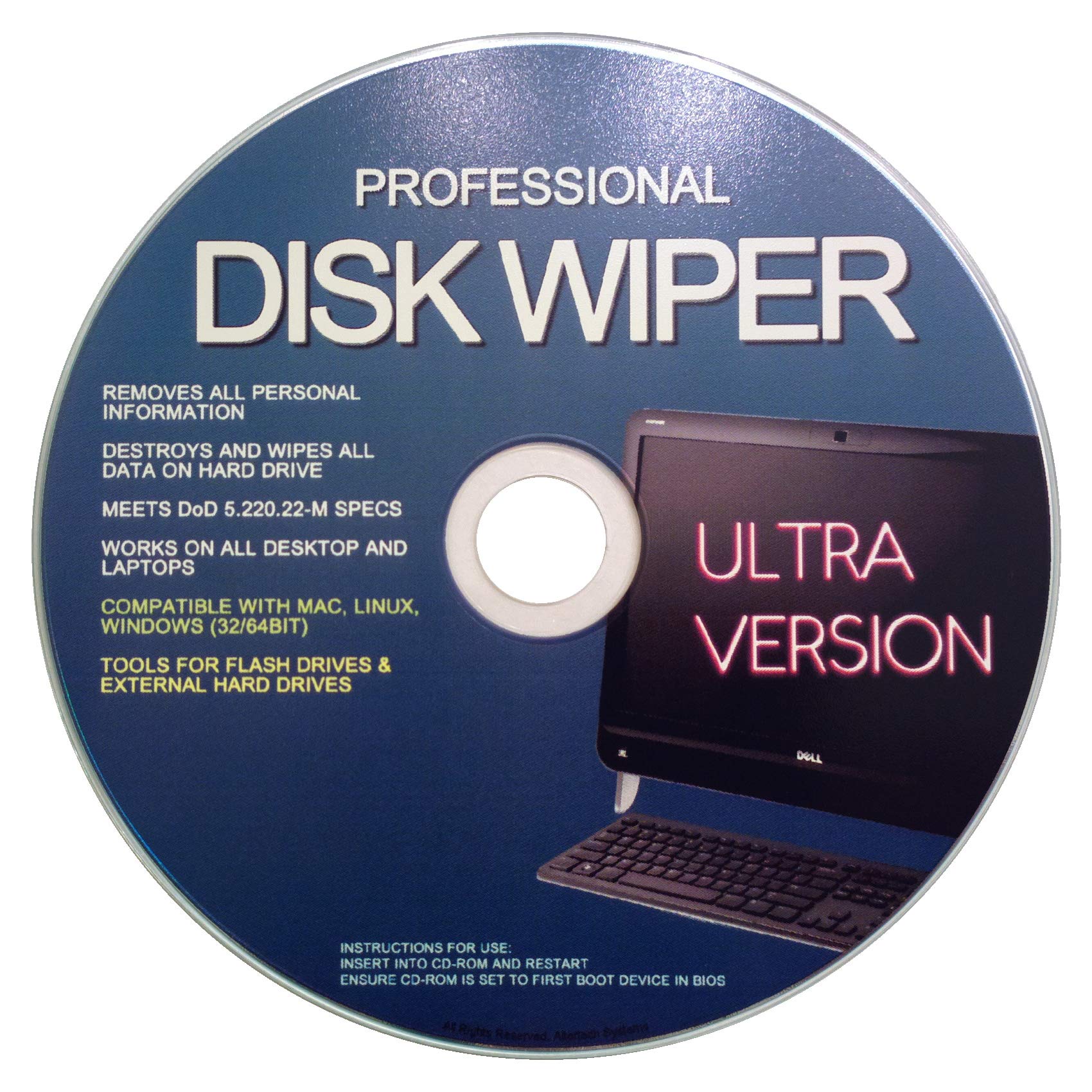Profesjonalna wycieraczka do dysku twardego i gumka USB CD - ALL OS 32/64-bitowe Windows, Linux i Mac