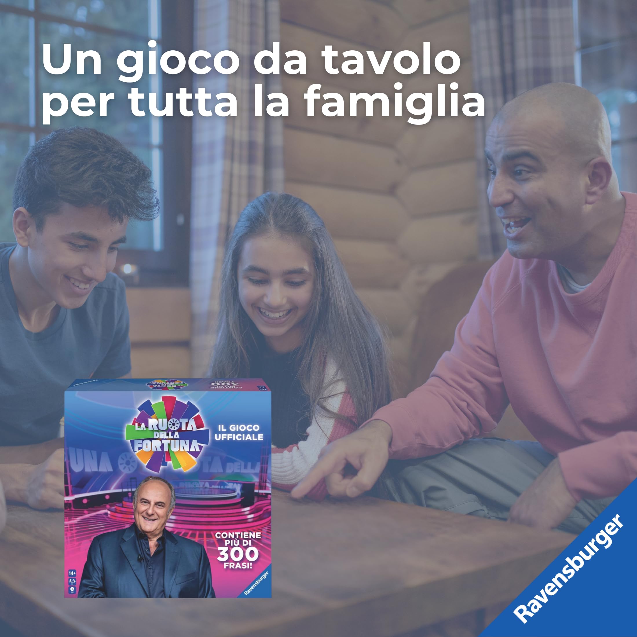 Ravensburger - La Ruota Della Fortuna | Giochi Da Tavolo Adulti | Gerry Scotti | Giochi Da Tavolo Divertenti +14 Anni | Gioco Da Tavola | 3+ Giocatori