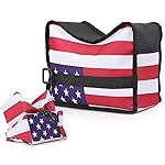 Twod Shooting Rest Bags,US Flag Front and Rear Bag with Durable Construction and Water Resistance for Outdoor, Range and Hunting