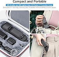 Vista 3 de AMAZEAR Funda Protectora de Pantalla de Cardán para Accesorios DJI Osmo Pocket 3, Estuche Rígido Tapa de Lente para Cámara Vlog Cardán Xtra Muse